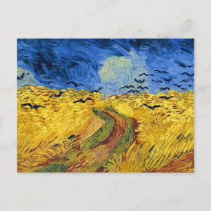 Cartão Postal Campos de Trigo impressionista de Van Gogh