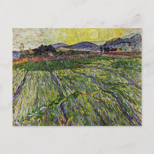 Cartão Postal Campos de trigo por Van Gogh
