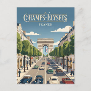 Cartão Postal Campos Elísios França