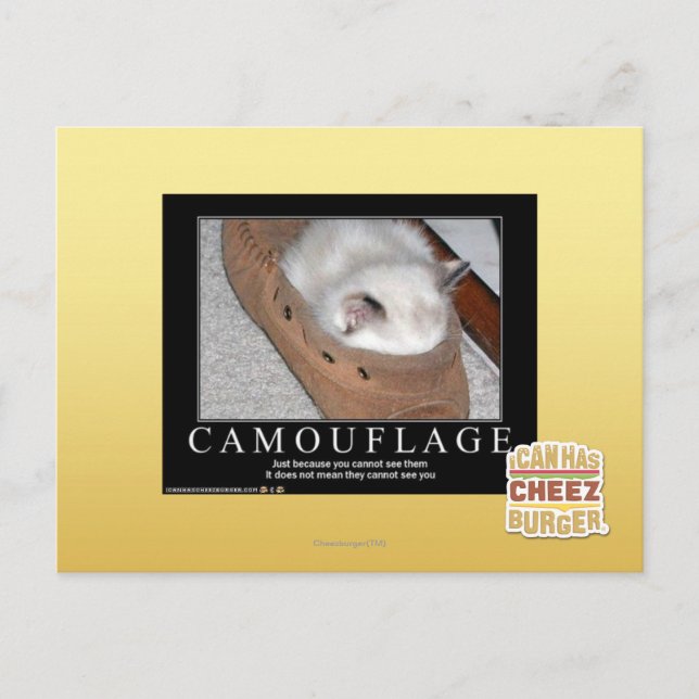 Cartão Postal Camuflagem (Frente)