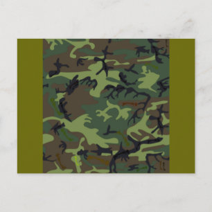 Cartão Postal Camuflagem da camuflagem