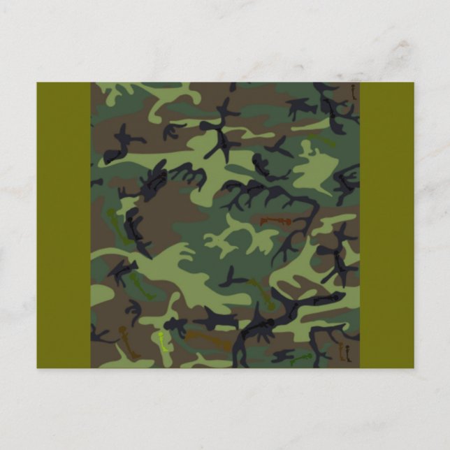 Cartão Postal Camuflagem da camuflagem (Frente)