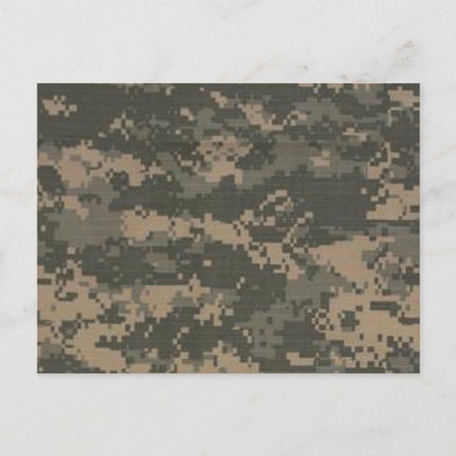 Cartão Postal Camuflagem digital ACU (Frente)