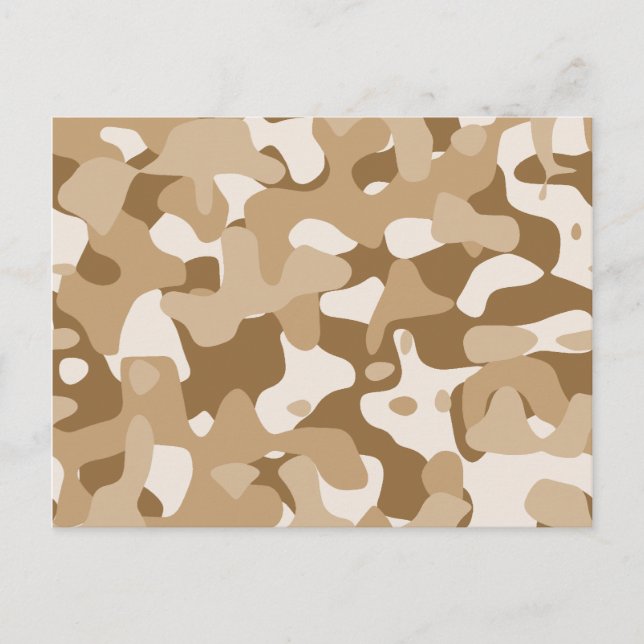 Cartão Postal Camuflagem do Deserto (Frente)