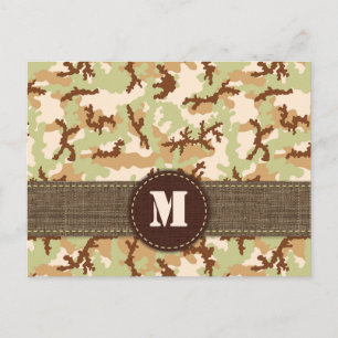 Cartão Postal Camuflagem do deserto