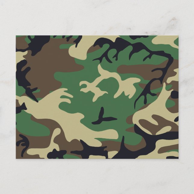 Cartão Postal Camuflagem Militar (Frente)