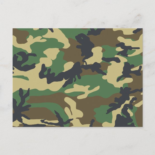 Cartão Postal Camuflagem Militar (Frente)