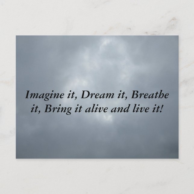 Cartão Postal Can you feel it (Frente)