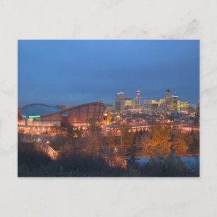 Cartão Postal Canadá, Alberta, Calgary: Silhueta da Cidade a par
