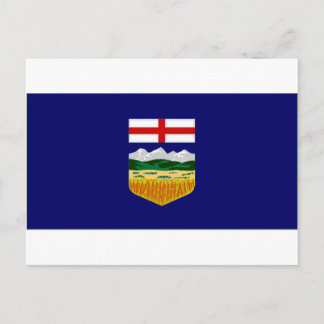 Cartão Postal Canadá Alberta Flag