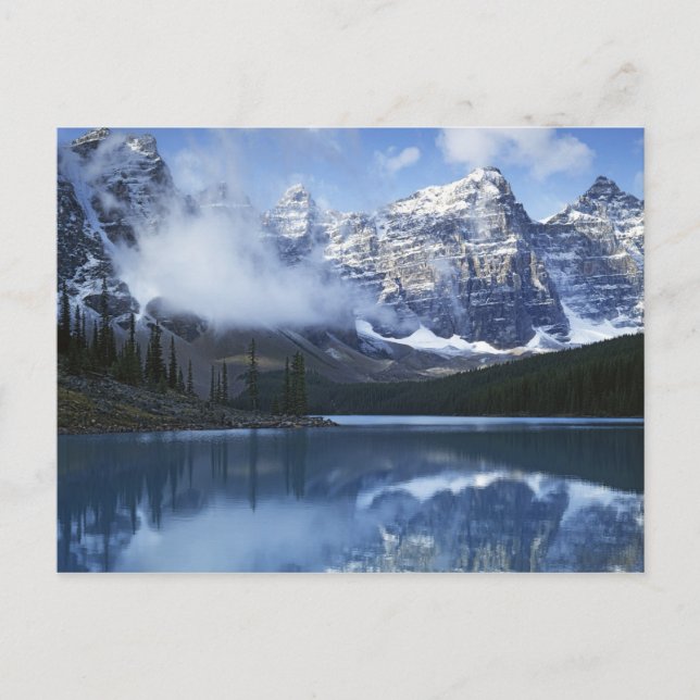 Cartão Postal Canadá, Alberta, Parque Nacional Banff, Lago (Frente)