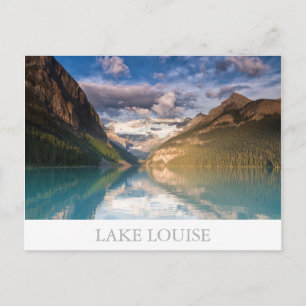 Cartão Postal Canadá - Carta postal Lake Louise com texto