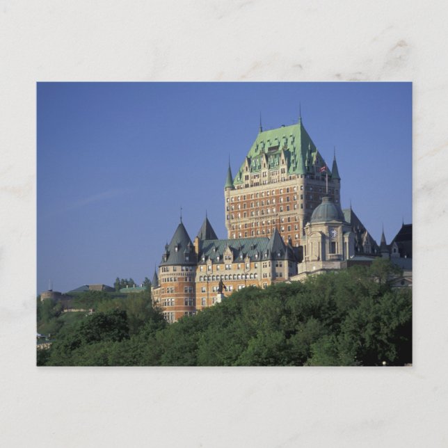 Cartão Postal Canadá, Cidade de Quebec.  Chateau Frontenac. (Frente)