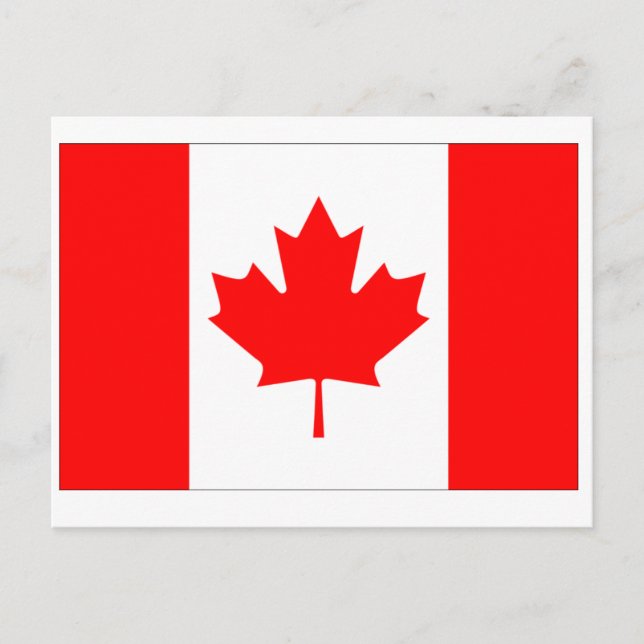 Cartão Postal Canada Flag (Frente)