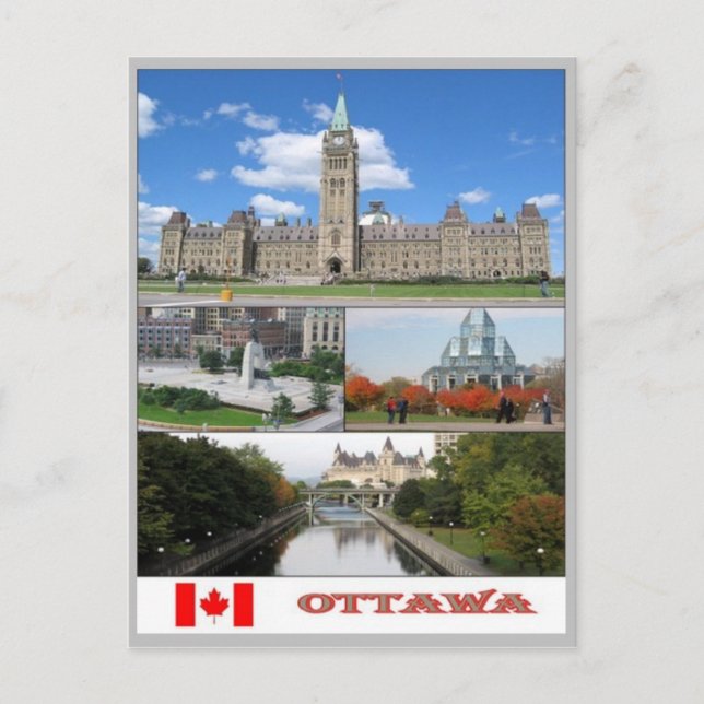 Cartão Postal Canadá - Ottawa - Mosaico - (Frente)