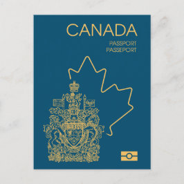 Cartão Postal Canada passport