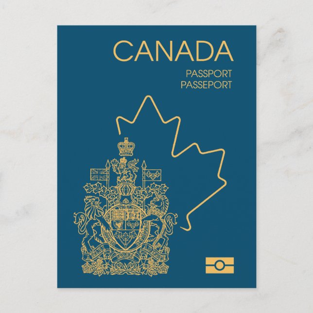 Cartão Postal Canada passport (Frente)