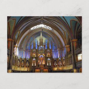 Cartão Postal Canada, Quebec, Montreal. Interior of Notre 2