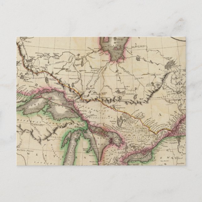 Cartão Postal Canadá superior e inferior (Frente)