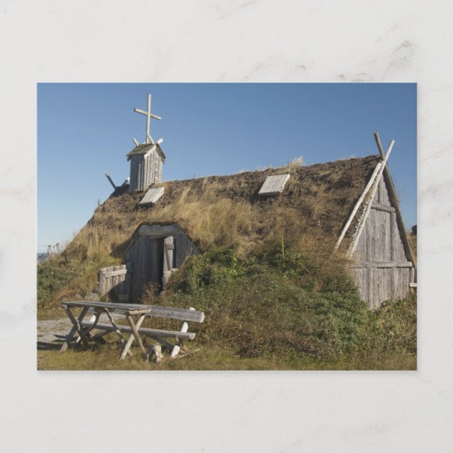 Cartão Postal Canadá, Terra Nova e Labrador, L'Anse Aux (Frente)