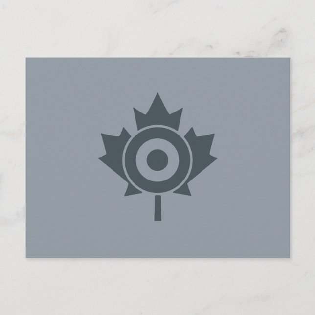 Cartão Postal Canadiano Maple Leaf Roundel Mod CANADA (Frente)
