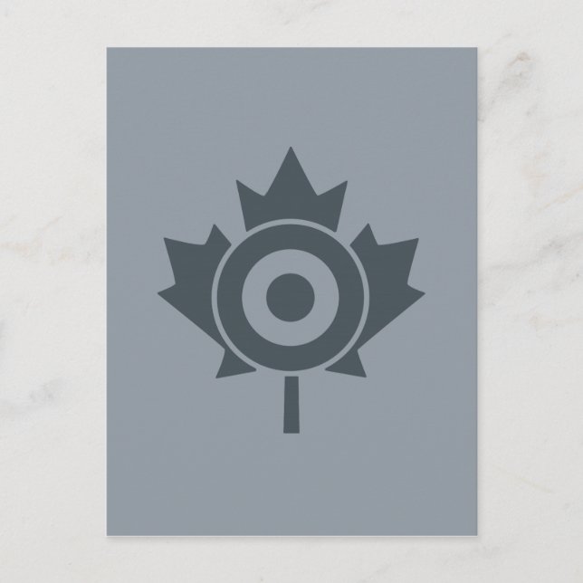 Cartão Postal Canadiano Maple Leaf Roundel Mod CANADA (Frente)