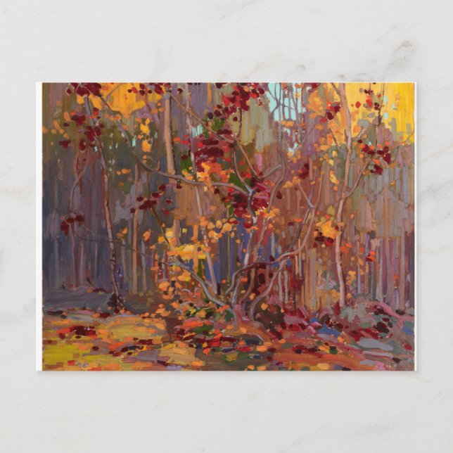 Cartão Postal Canadiano Maple Tree Painting por Tom Thomson (Frente)