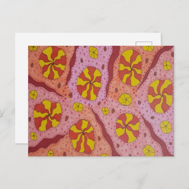 Cartão Postal Canais Cósmicos Rosa (Frente/Verso)