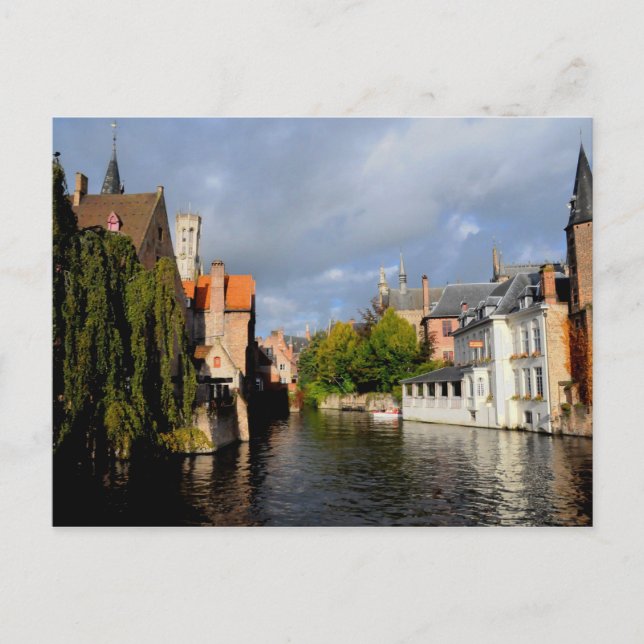 Cartão Postal Canais de Bruges (Frente)