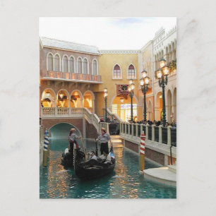 Cartão Postal Canais de Casino Venetiano, Cartão-postal Las Veg