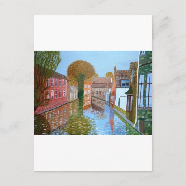 Cartão Postal Canal Brugge (Frente)
