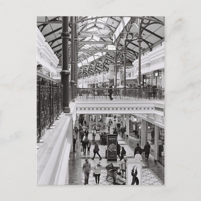 Cartão Postal Canal da Cidade do Cabo Marcha Monocromática (Frente)