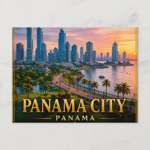 Cartão Postal Canal da Cidade do Panamá e Casco Viejo 🗺️