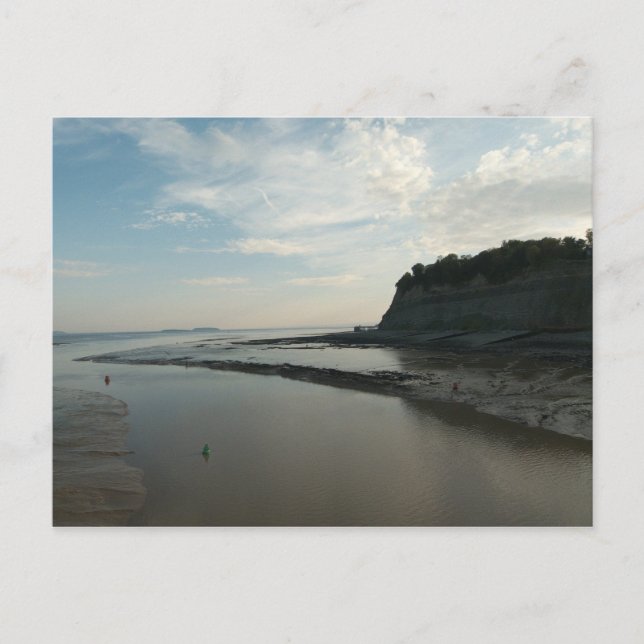 Cartão Postal Canal de entrada para o compartimento de Cardiff (Frente)