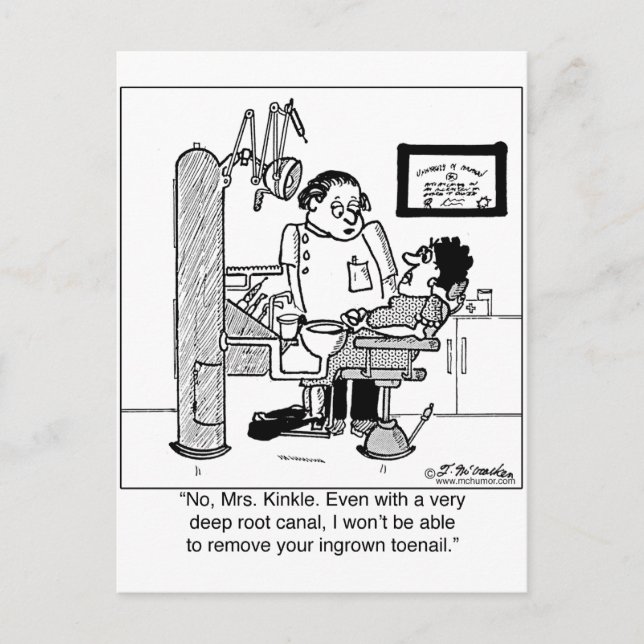 Cartão Postal Canal De Raiz Profunda Para Remover A Unha De Toen (Frente)