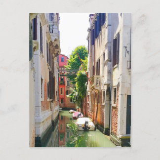 Cartão Postal Canal de Veneza, romântico Itália