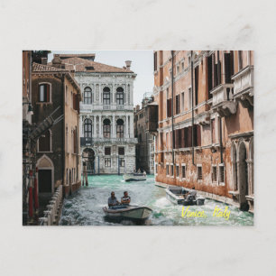Cartão Postal Canal de Venice Boat