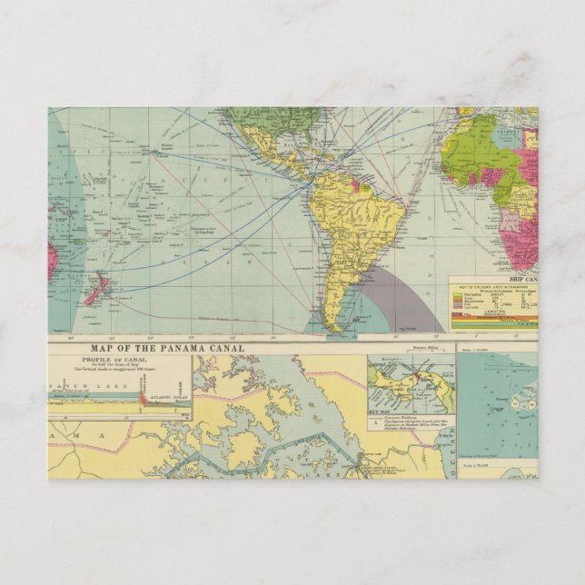 Cartão Postal Canal do Panamá (Frente)