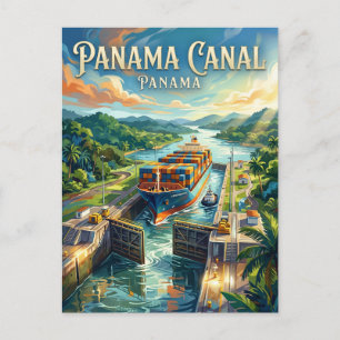 Cartão Postal Canal do Panamá Panamá