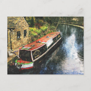 Cartão Postal Canal Huddersfield