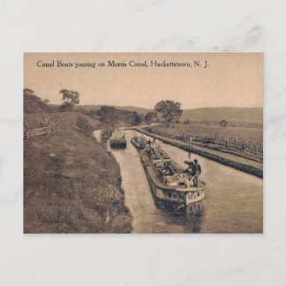 Cartão Postal Canal Morris, Hackettstown, New Jersey Vintage
