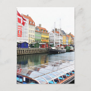 Cartão Postal Canal Nyhavn em Copenhaga, Danmark