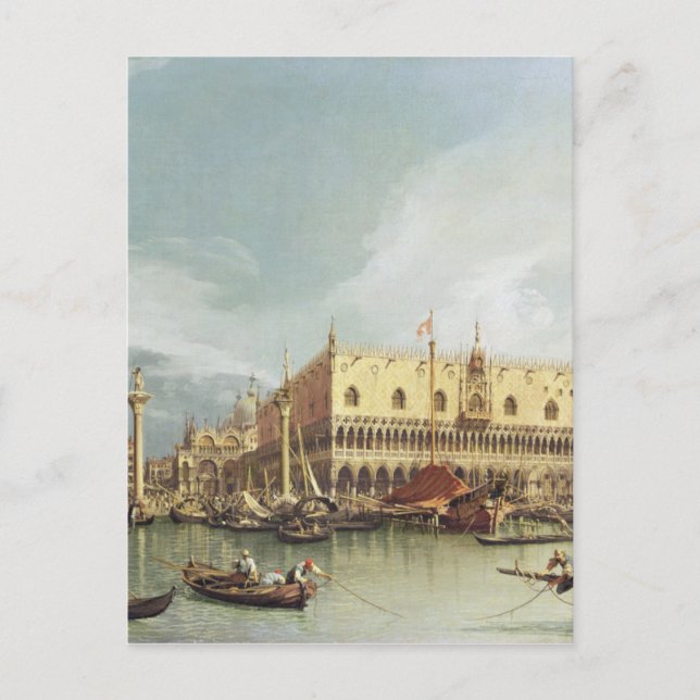Cartão Postal Canaletto - O Molo, Veneza (Frente)