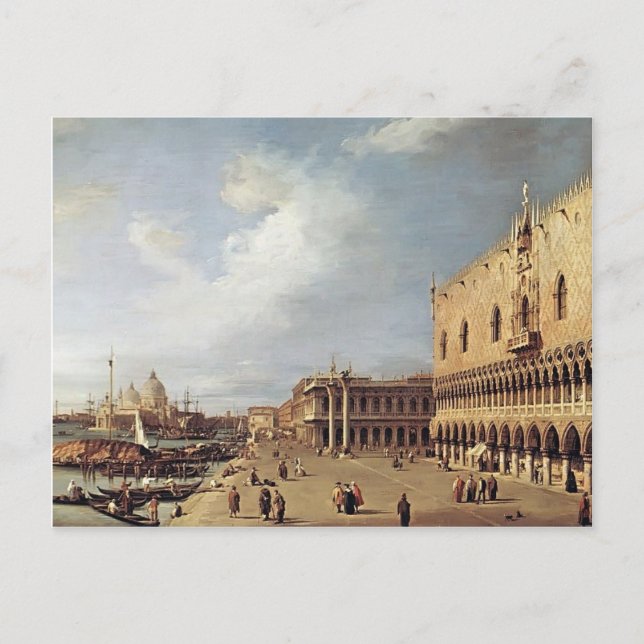 Cartão Postal Canaletto - Visão do Palácio Ducal (Frente)