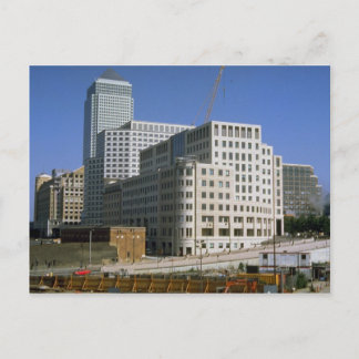 Cartão Postal Canary Wharf Building, London, England, Reino Unid