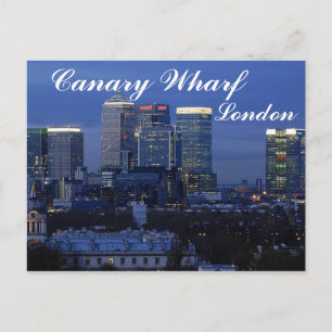 Cartão Postal Canary Wharf, London Postcard