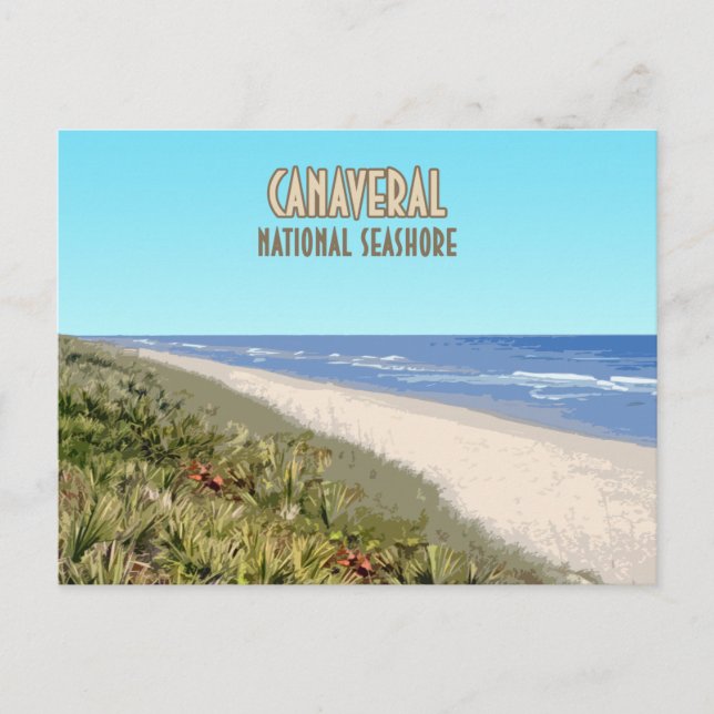 Cartão Postal Canaveral National Seashore Florida (Frente)