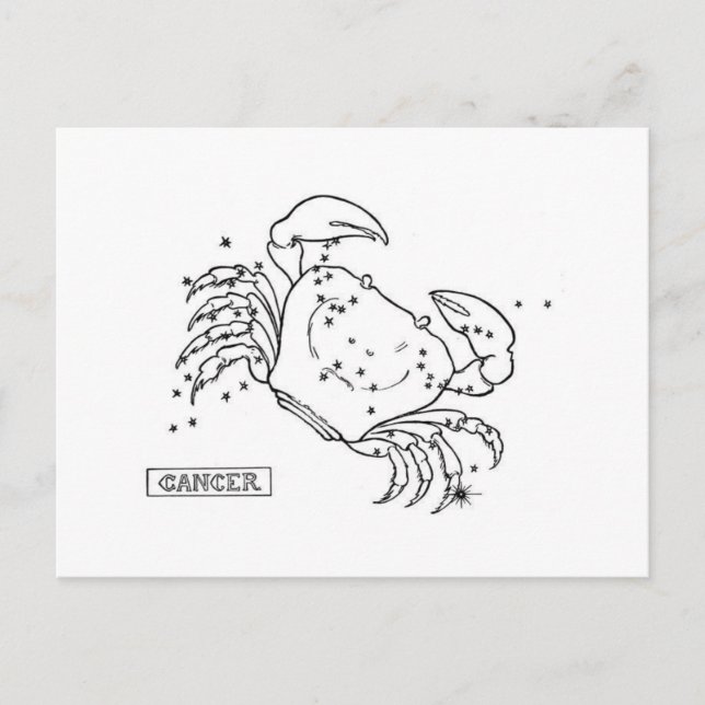 Cartão Postal Cancer (Frente)