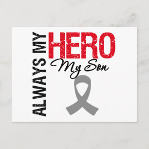 Cartão Postal Cancer Cérebro Sempre Meu Herói Meu Filho