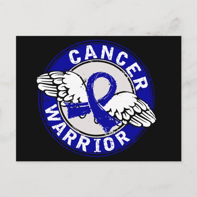 Cartão Postal Cancer Colon Warrior 14C (Frente)